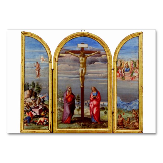 Numeração De Mesa Crucificação por Francesco Granacci (Frente)