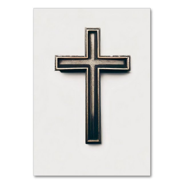 Numeração De Mesa Cruz Religiosa (Frente)