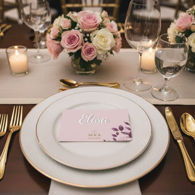Numeração De Mesa Custom Place Cards Personalized Wedding (Criador carregado)