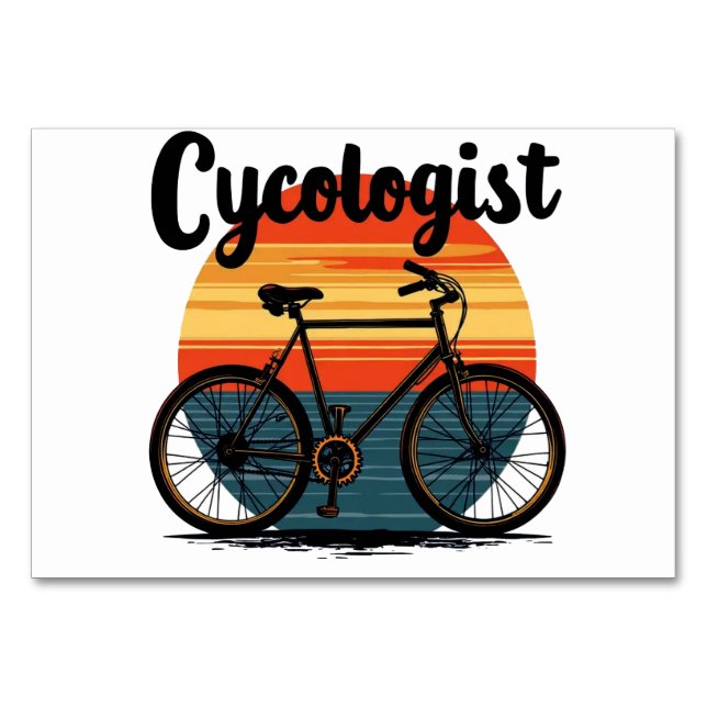 Numeração De Mesa Cycologista: Energetic Biker Tee - for Cycling (Frente)