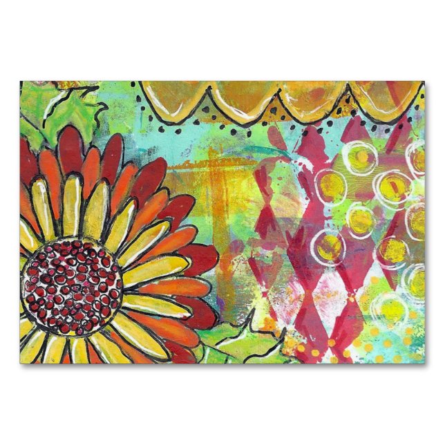 Numeração De Mesa Daisy Original Art (Frente)