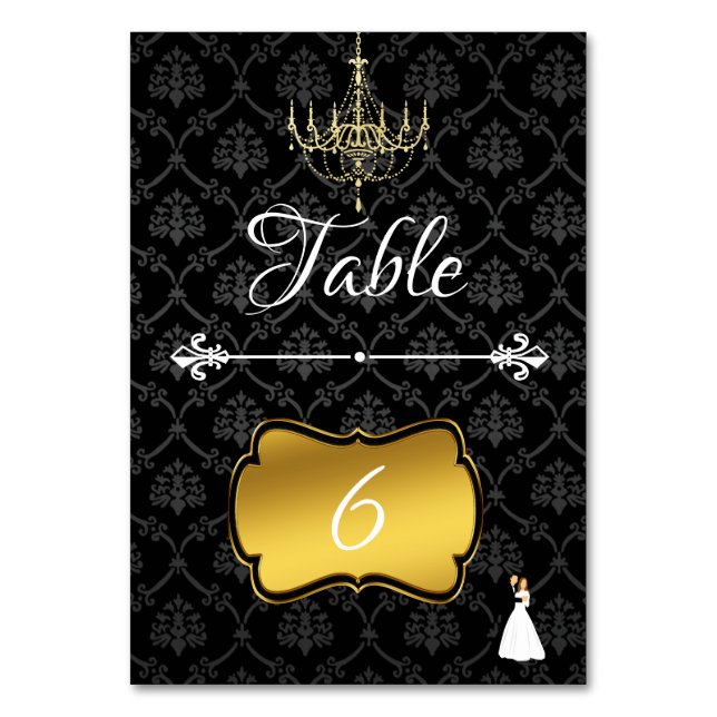 Numeração De Mesa Damasco (Frente)