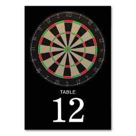 Numeração De Mesa Dartboard Lover Bullseye Darts