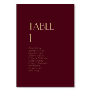 Numeração De Mesa Deco do Tipo Dourado Número de Convidados da Mes