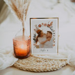 Numeração De Mesa Decoração de Mesa de Casamento Fotográfico, Dia do<br><div class="desc">Este é um modelo verde sábio e terracotta floral número da mesa. Edite a maioria dos textos e cores (os florais de aquarela e algumas fontes não são editáveis). Para ver todas as opções de edição,  selecione "editar usando a ferramenta design":)</div>
