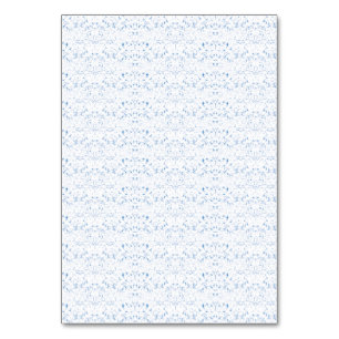 Numeração De Mesa Delicado desenho padrão azul claro repetindo em
