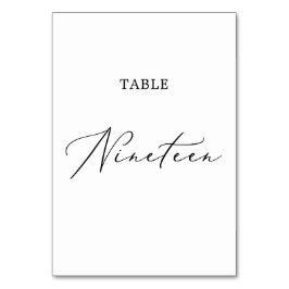 Numeração De Mesa Delicar Mesa de Caligrafia Negra