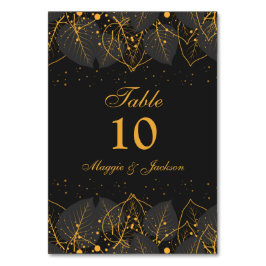 Numeração De Mesa Delicar Número de Tabela de Folgas Douradas