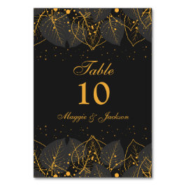 Numeração De Mesa Delicar Número de Tabela de Folgas Douradas