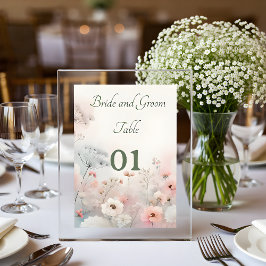 Numeração De Mesa Delicate Queen Anne's Lace Wedding Table Card