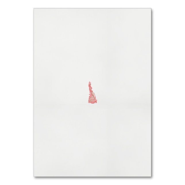 Numeração De Mesa desenho de uma ave com flores (Frente)