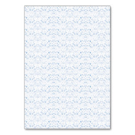 Numeração De Mesa Desenho delicado e azul claro repetindo em