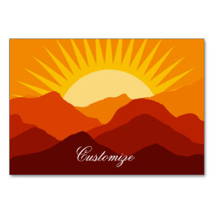Numeração De Mesa Desert Mounts Sunset Thunder_Cove
