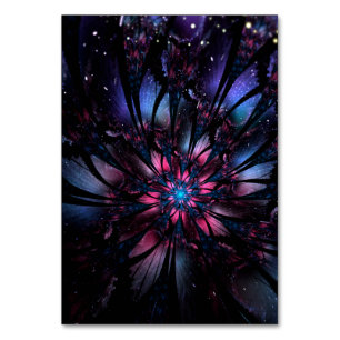 Numeração De Mesa design de flor fractal abstrato.