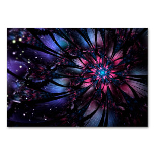 Numeração De Mesa design de flor fractal abstrato.