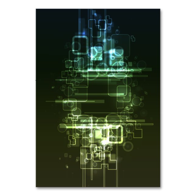 Numeração De Mesa design de recurso abstrato (Frente)