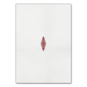 Numeração De Mesa design de um padrão vermelho e branco