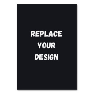 Numeração De Mesa Design simples preto personalizado Adicionar Foto