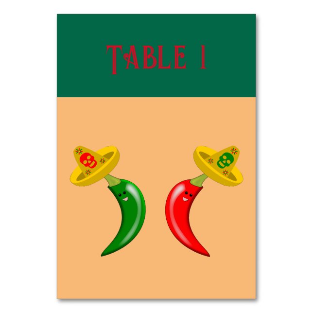 Numeração De Mesa Dia dos Mortos do Partido Personalizado Mexicano d (Frente)