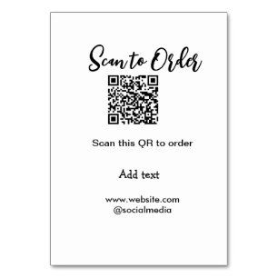 Numeração De Mesa Digitalizar para fazer a varredura do código QR ad
