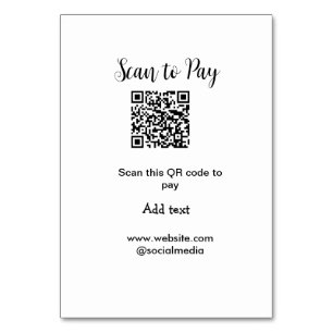 Numeração De Mesa Digitalizar para pagar digitalização código QR adi