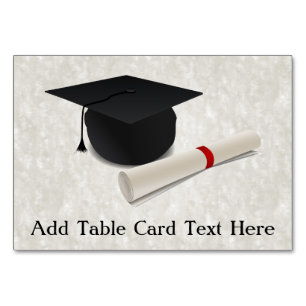 Numeração De Mesa Diploma do boné de formatura personalizável