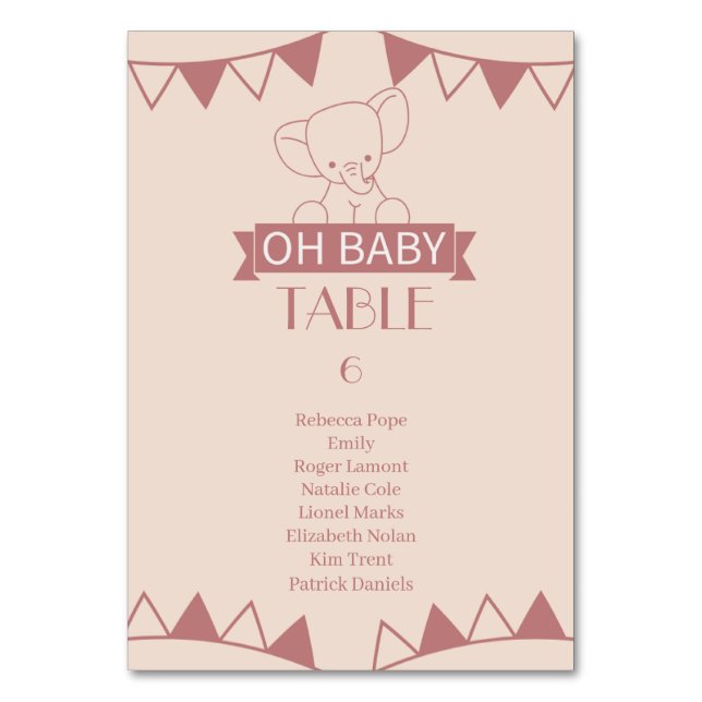 Numeração De Mesa Doce Pequeno no Caminho (Frente)