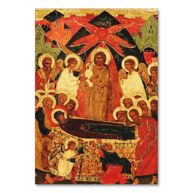Numeração De Mesa Dormição da Mãe de Deus ícone ortodoxo (Frente)