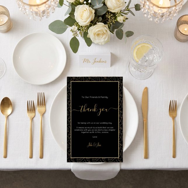 Numeração De Mesa Dourada folha monstera obrigado de casamento você  (Gold monstera leaf Wedding thank you Table Card.)