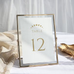 Numeração De Mesa Dourado Casamento da Lua Celestial<br><div class="desc">Guie seus convidados com os "Números da Mesa de Casamento da Lua Celestial Dourada". Contra um fundo branco limpo,  os elementos celestes do ouro. As fases da lua subtilmente integradas na design simbolizam a progressão das mesas,  criando uma jornada celestial para seus convidados.</div>