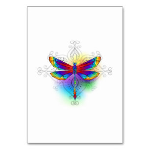 Numeração De Mesa Dragonfly Poligonal