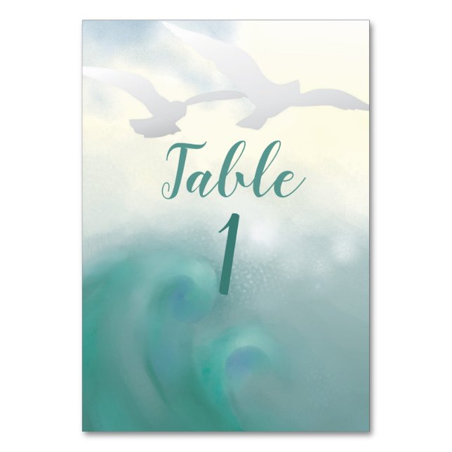 Numeração De Mesa Duas caveiras oceânicas (Frente)