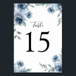 Numeração De Mesa Dusty Blue Slate Greenery Floral Geométrico<br><div class="desc">Números elegantes e modernos de mesas de noivado floral de meio-verão apresentam um buquê de peonias rosas de aquarelas em tons de ardósia, azul empoeirado, gaivota empoeirada com folhas botânicas verdes e eucalipto. Por favor, encontre mais designs e variações na minha loja de "blisswedingpaperie". E fique à vontade para me...</div>