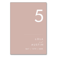 Dusty Boho | Número da tabela Rosa