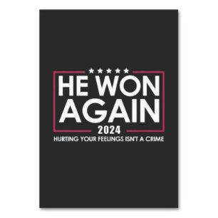 Numeração De Mesa Ele Ganhou Novamente A Inaguração Trump 2024 2025