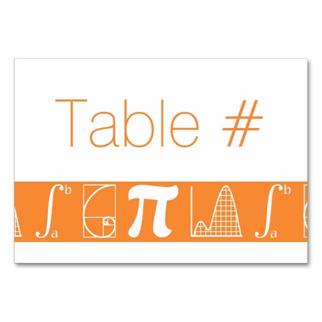 Numeração De Mesa Ele se adiciona à placa de Mesa laranja (Frente)