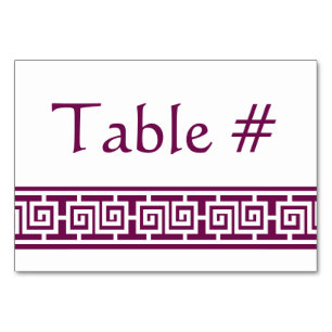 Numeração De Mesa Elegância chinesa na placa de Mesa de vinho