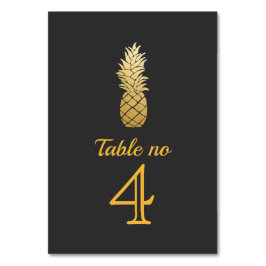 Numeração De Mesa Elegância tropical | Casamento de ananás
