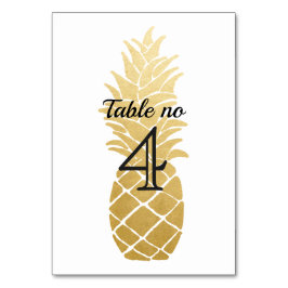 Numeração De Mesa Elegância tropical | Casamento de ananás
