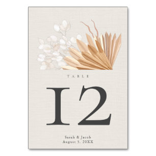 Numeração De Mesa Elegant Boho Wedding