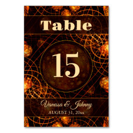 Numeração De Mesa Elegant Classic Boho Modern Gold #901 Wedding