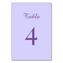 Numeração De Mesa Elegant Light Purple Lilac Flowers Wedding