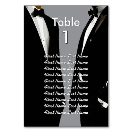 Numeração De Mesa Elegant Modern Gay Men Wedding Rainbow Guest List