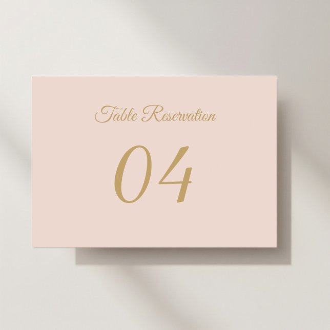 Numeração De Mesa Elegant  wedding placeholder (Criador carregado)