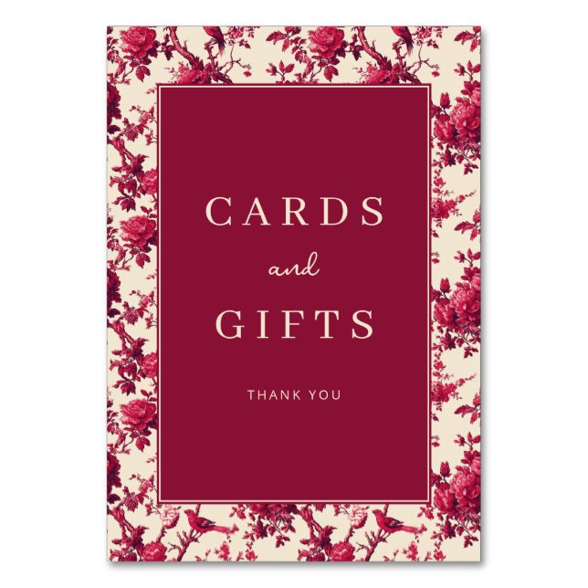 Numeração De Mesa Elegante Borda Floral Marrom (Frente)