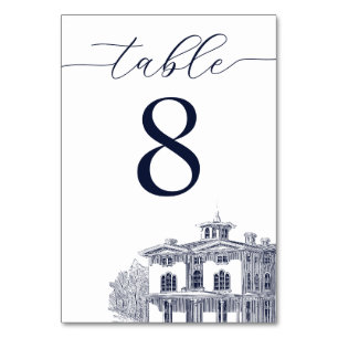 Numeração De Mesa Elegante Casamento de Destino em Villa Italiana Vi