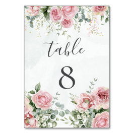 Numeração De Mesa Elegante Eucalyptus Deixa Casamento Dourado Verde