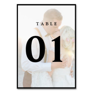Numeração De Mesa Elegante Faux Vellum Overlay Foto Mesa N