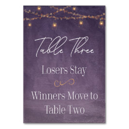 Numeração De Mesa Elegante Rustic Tea Luz Puro Mesa Bunco Três