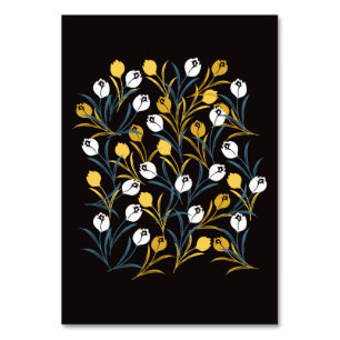 Numeração De Mesa Elegante Tulip Floral